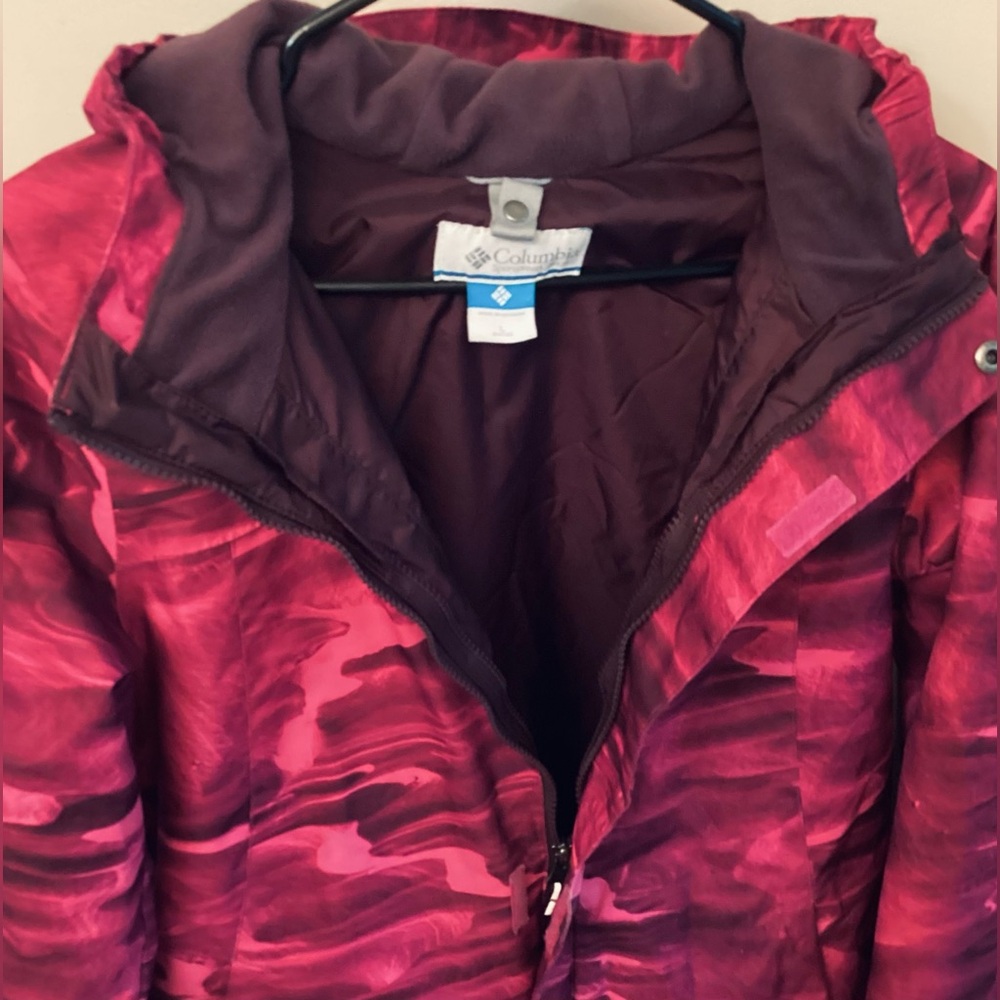 Girls Columbia (2 coats) Whirlibird Interchangeable Outgrown Coat,Omni-Heat,
